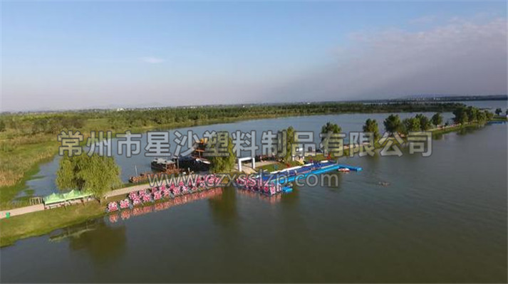 句容鐵人三項(xiàng)比賽浮筒碼頭-常州市星沙塑料制品有限公司15