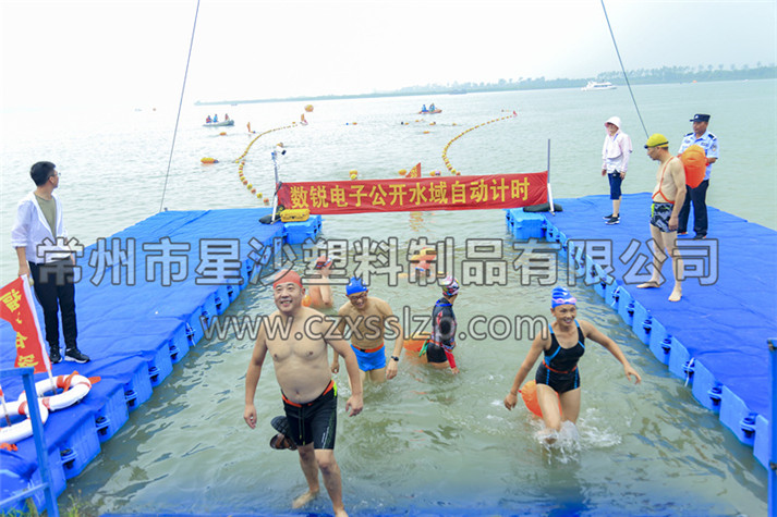 句容鐵人三項(xiàng)比賽浮筒碼頭-常州市星沙塑料制品有限公司10