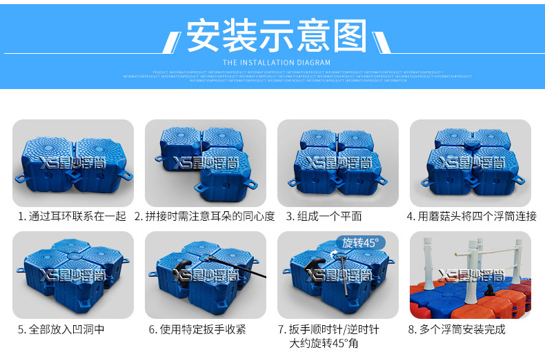 浮筒安裝示意圖 