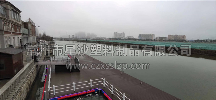 常州市星沙塑料制品有限公司客戶案例-江蘇鹽城水上平臺2
